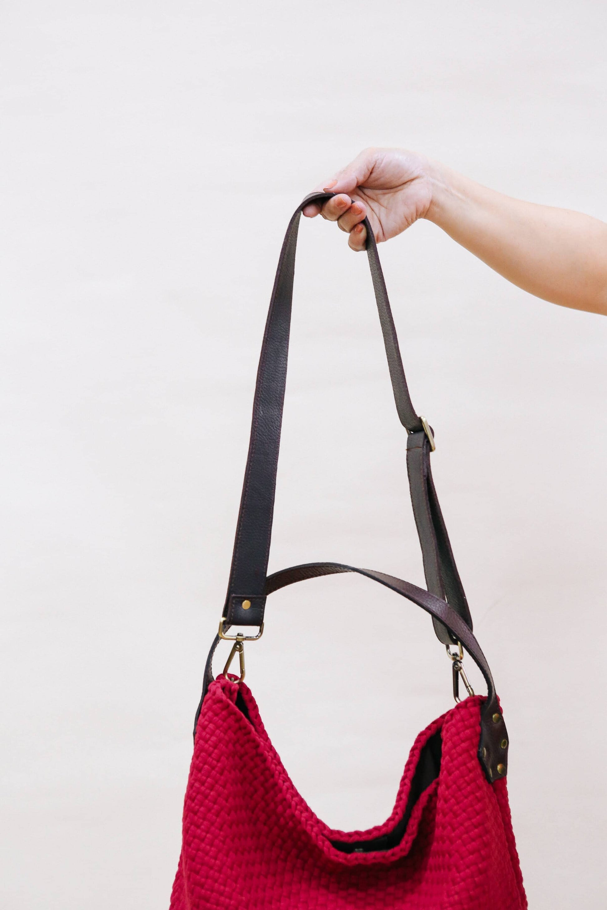 Adjustable Buslo Bag Strap (Custom Leather Color)