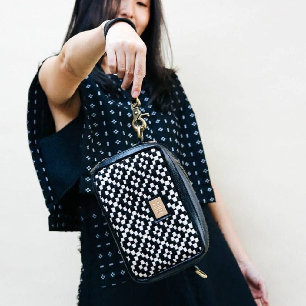 Bento Diamond Black & Beige Fashion Rags2Riches