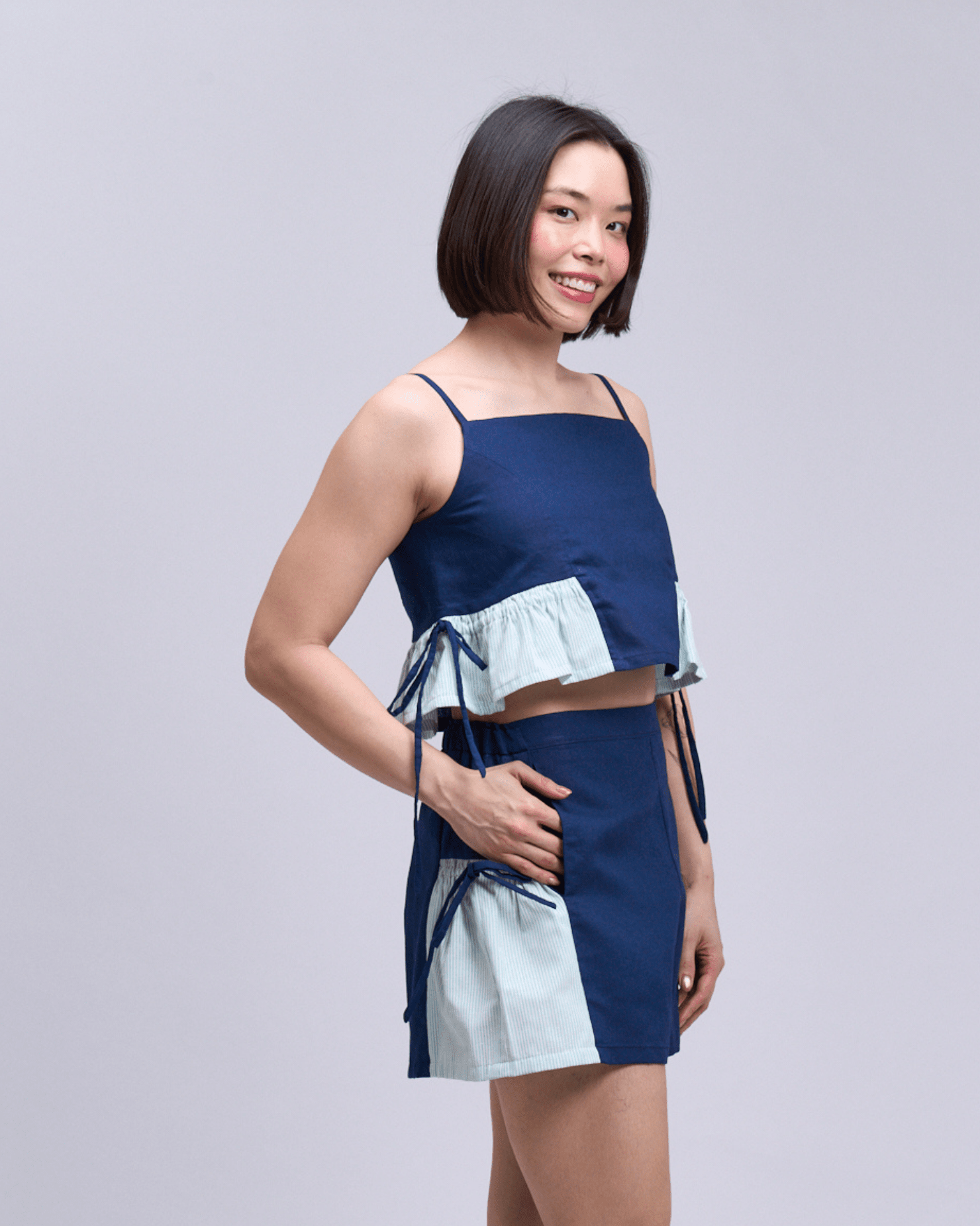 Flutter Shorts Navy Fashion Rags2Riches