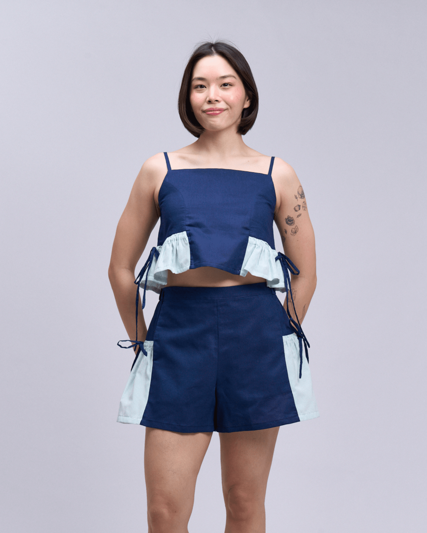Flutter Shorts Navy Fashion Rags2Riches