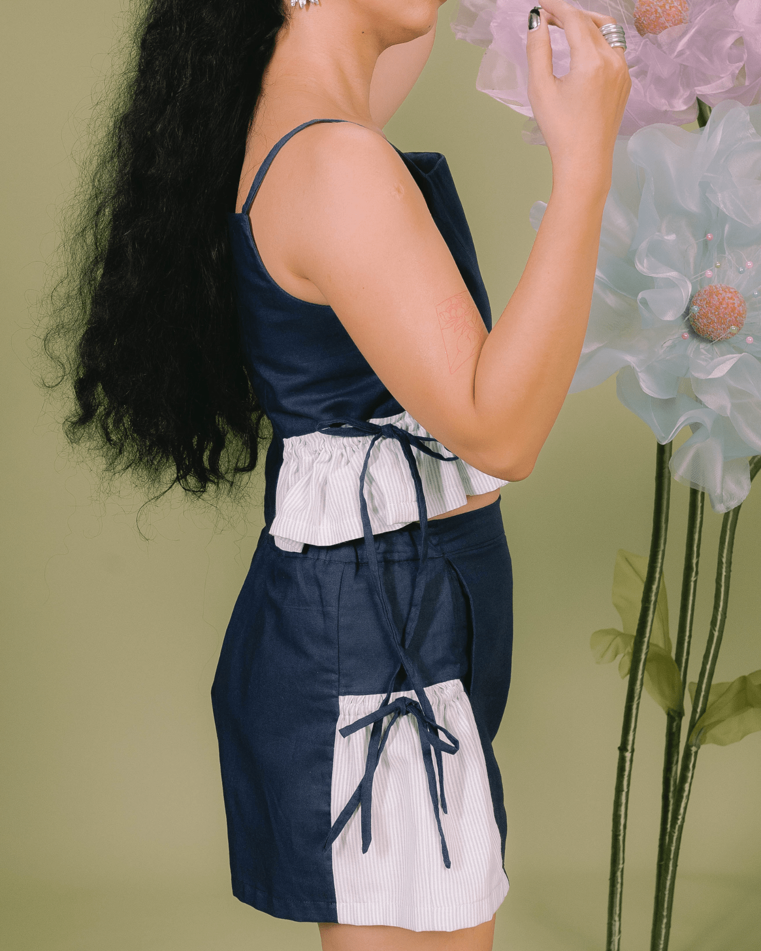 Flutter Shorts Navy Fashion Rags2Riches