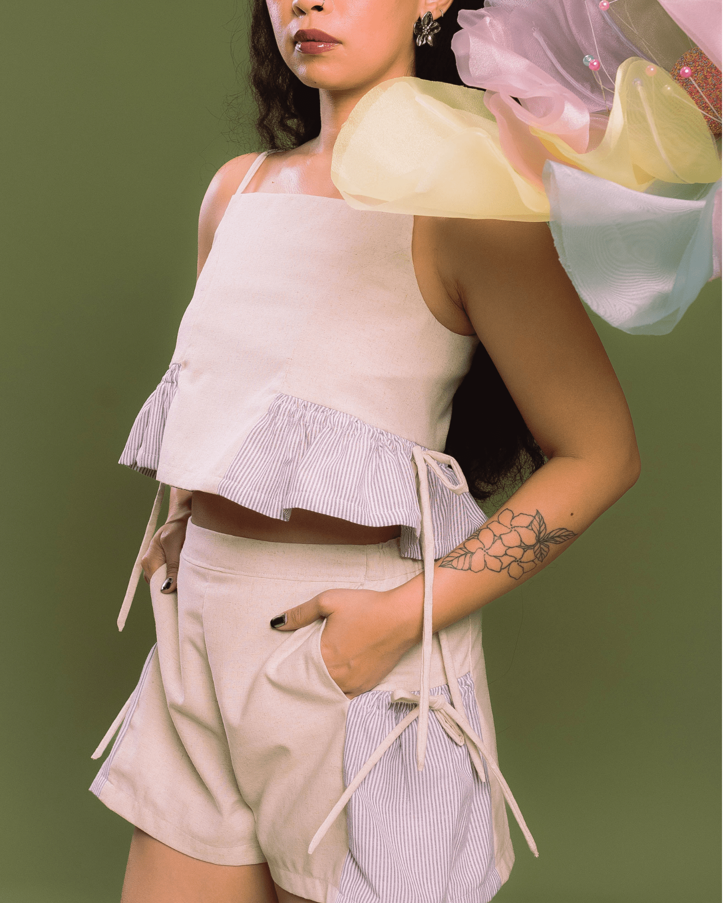 Flutter Shorts Oat Fashion Rags2Riches