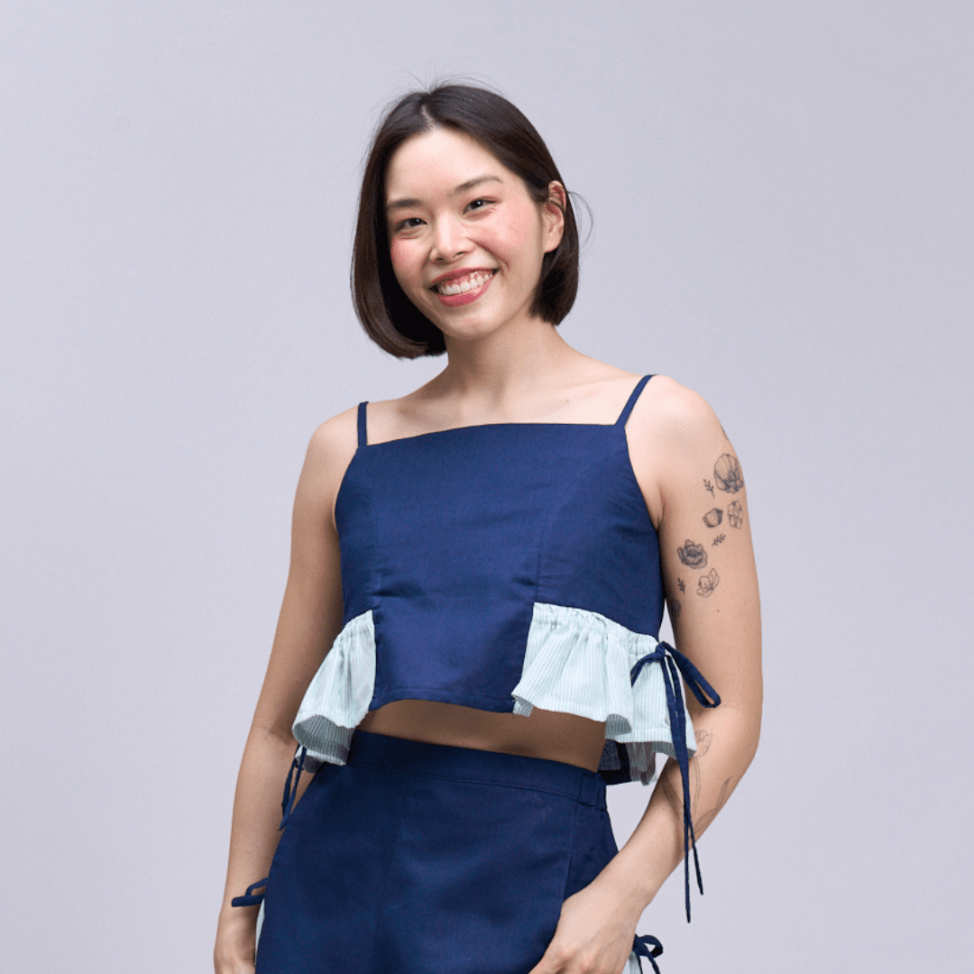 Flutter Top Navy Fashion Rags2Riches