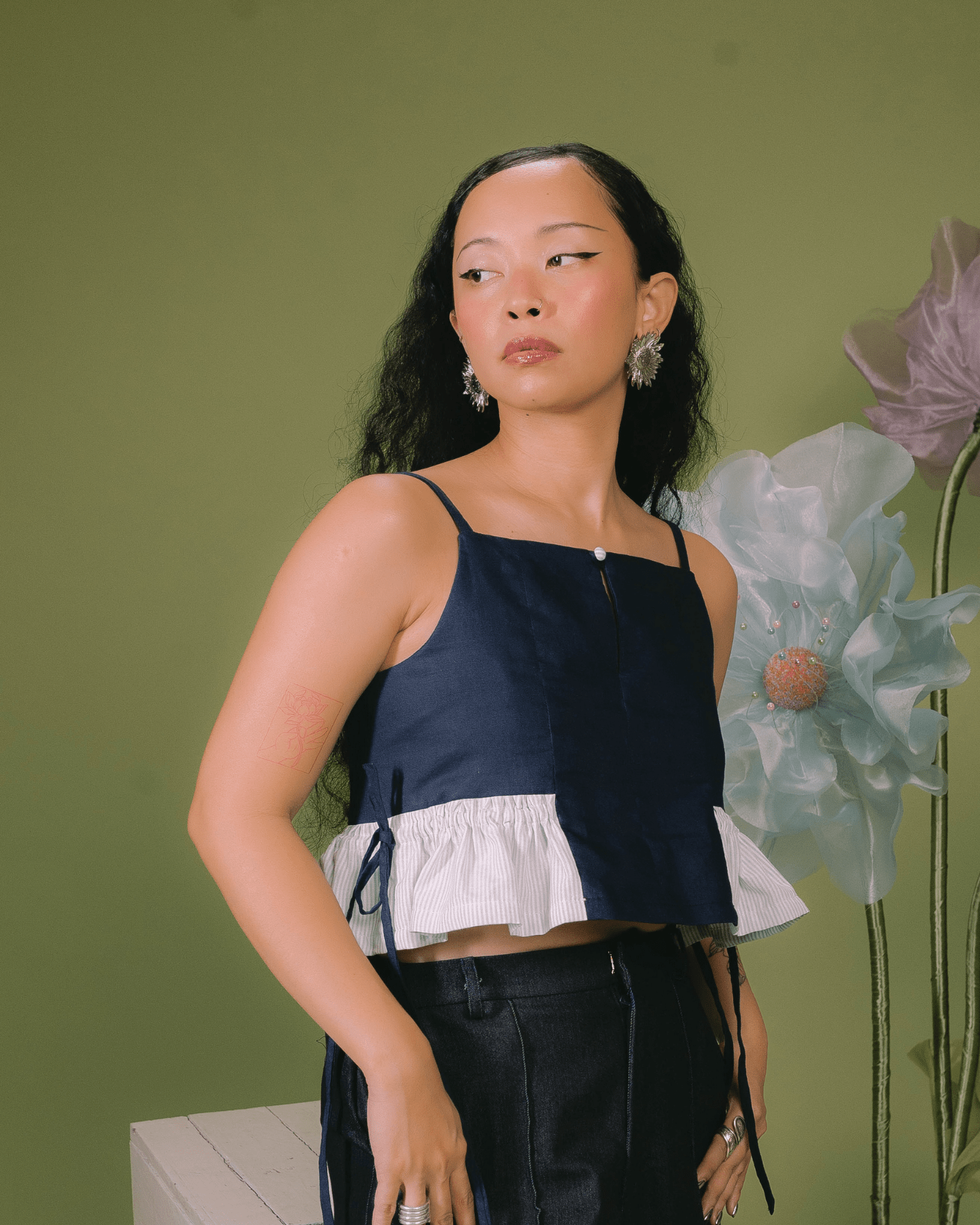 Flutter Top Navy Fashion Rags2Riches