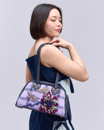 Hardin Bowler Bag Navy Blue Fashion Rags2Riches