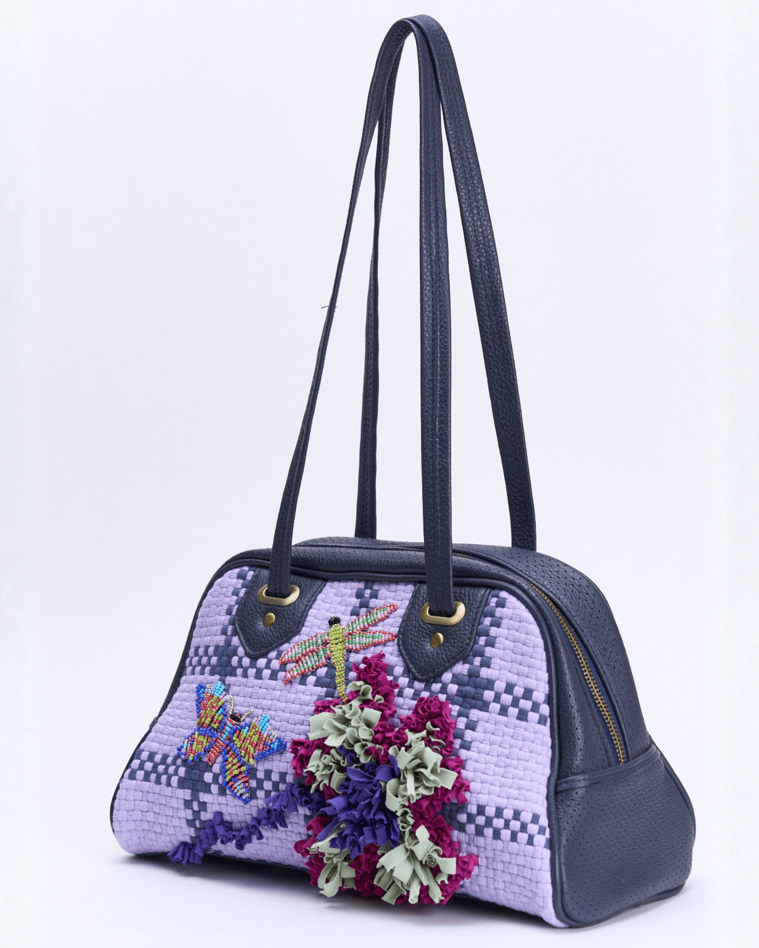 Hardin Bowler Bag Navy Blue Fashion Rags2Riches