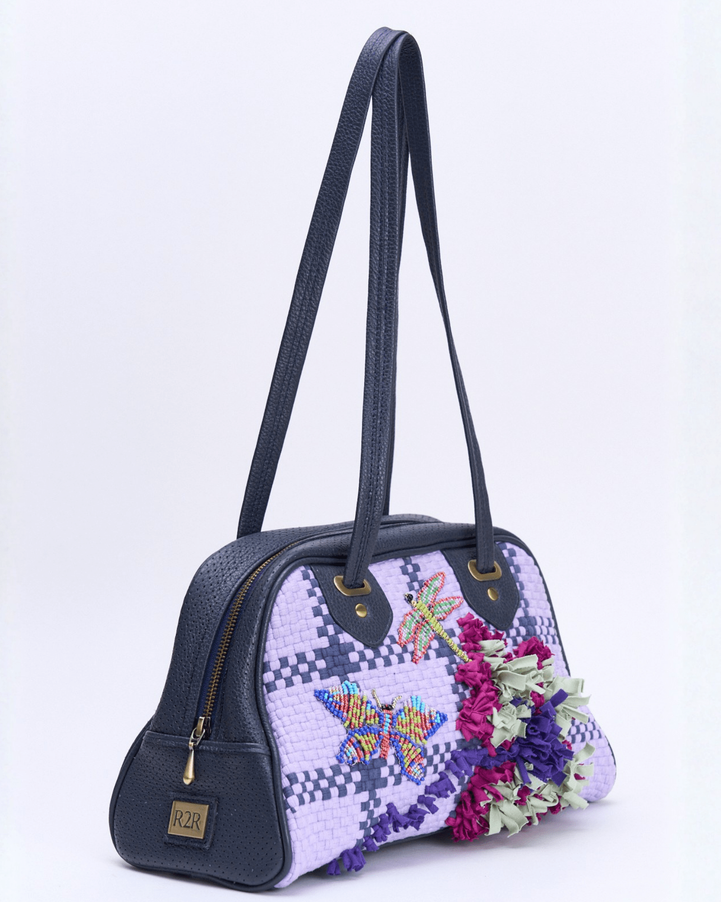 Hardin Bowler Bag Navy Blue Fashion Rags2Riches