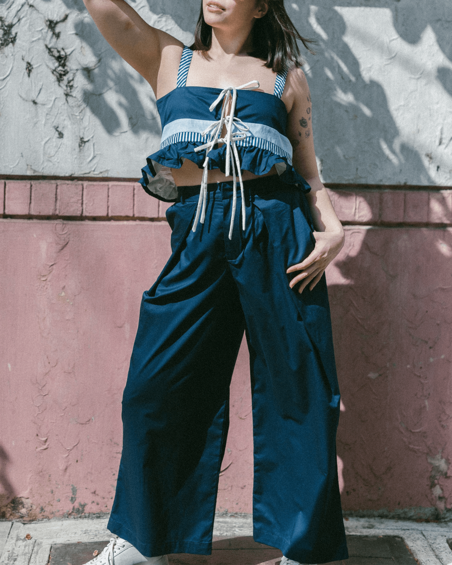 Lakbay Pants Navy Fashion Rags2Riches