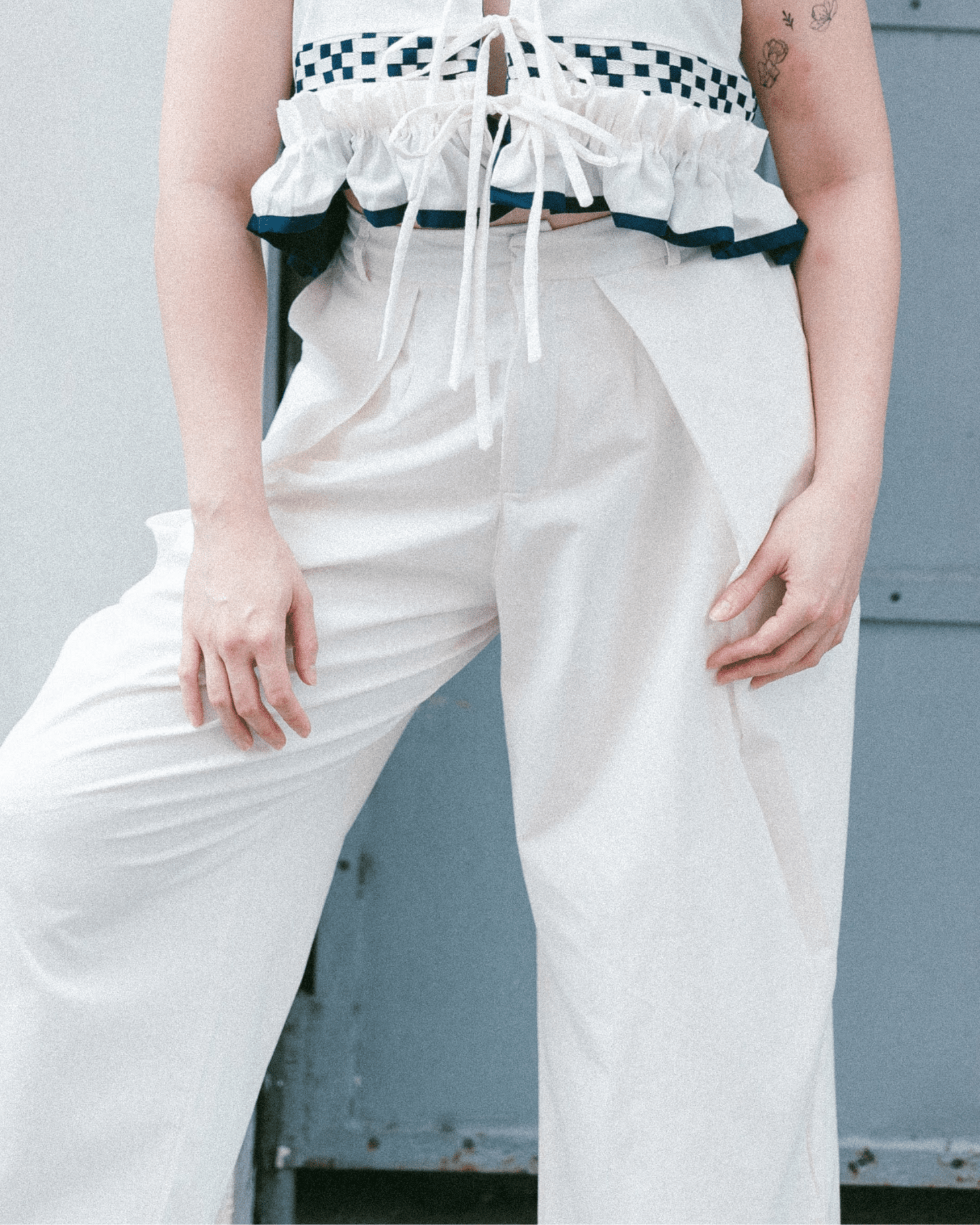 Lakbay Pants White Fashion Rags2Riches