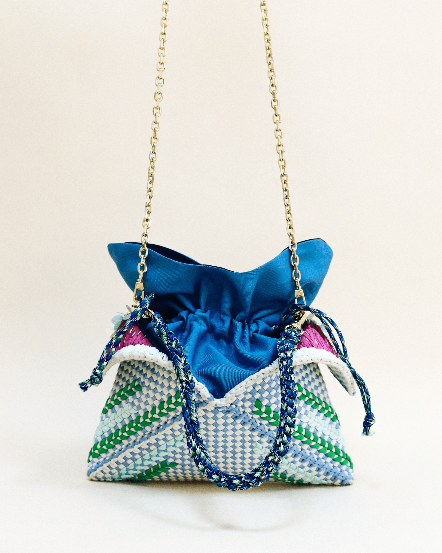 Malagos Drawstring Bag Navy - Main Image