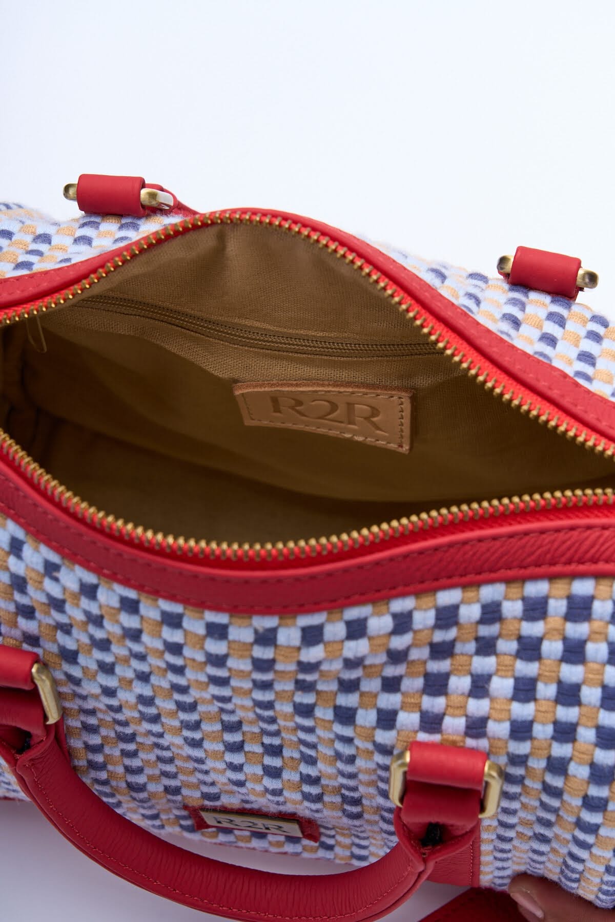 [Ready Today] Boston Bag RED BEAN Brown & a combo (red, light blue) Fashion Rags2Riches