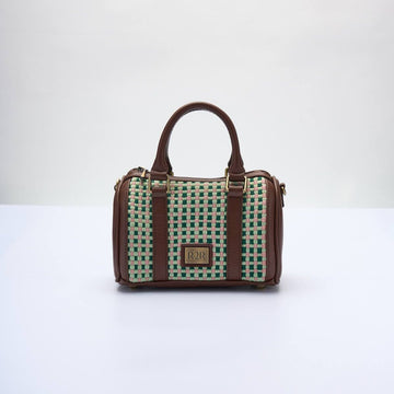 [Ready Today] Boston Mini Bag Matcha Strawberry Gingham