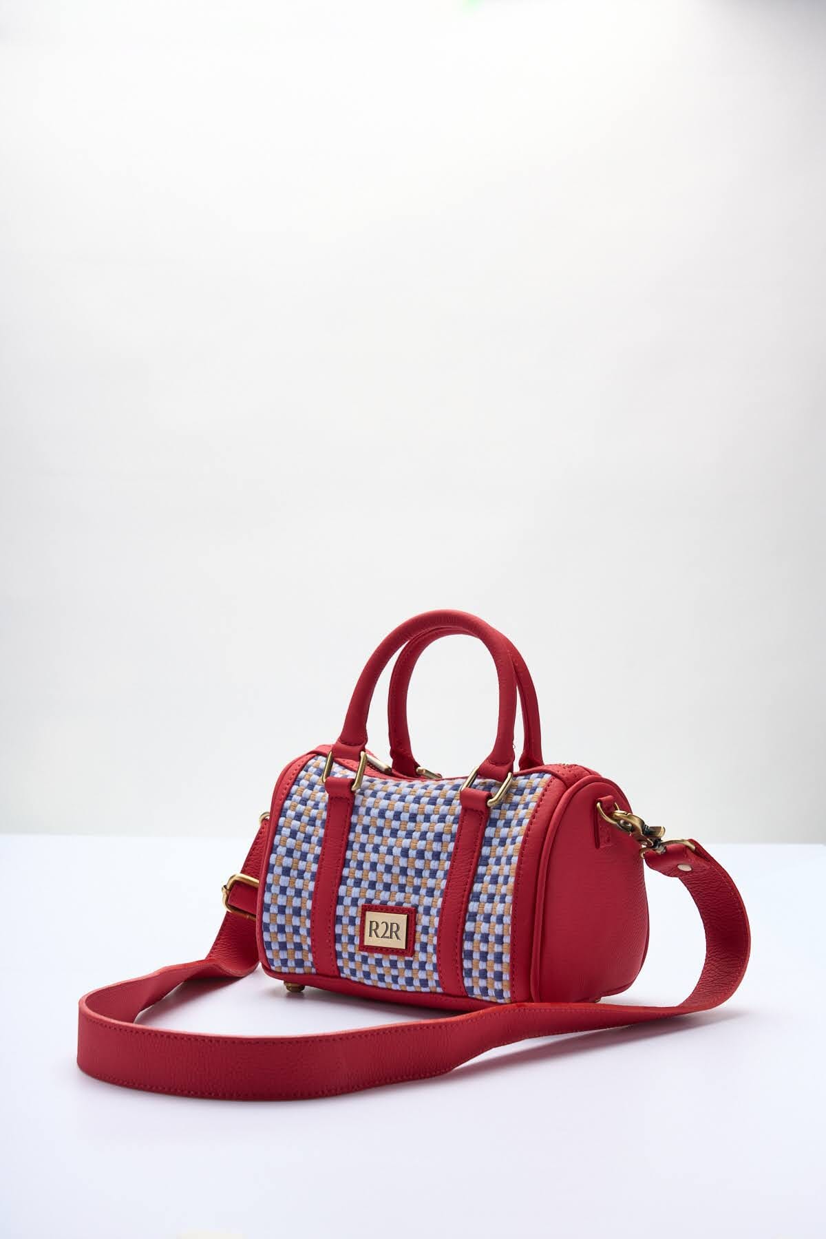 [Ready Today] Boston Mini Bag Seaside Gingham Fashion Rags2Riches