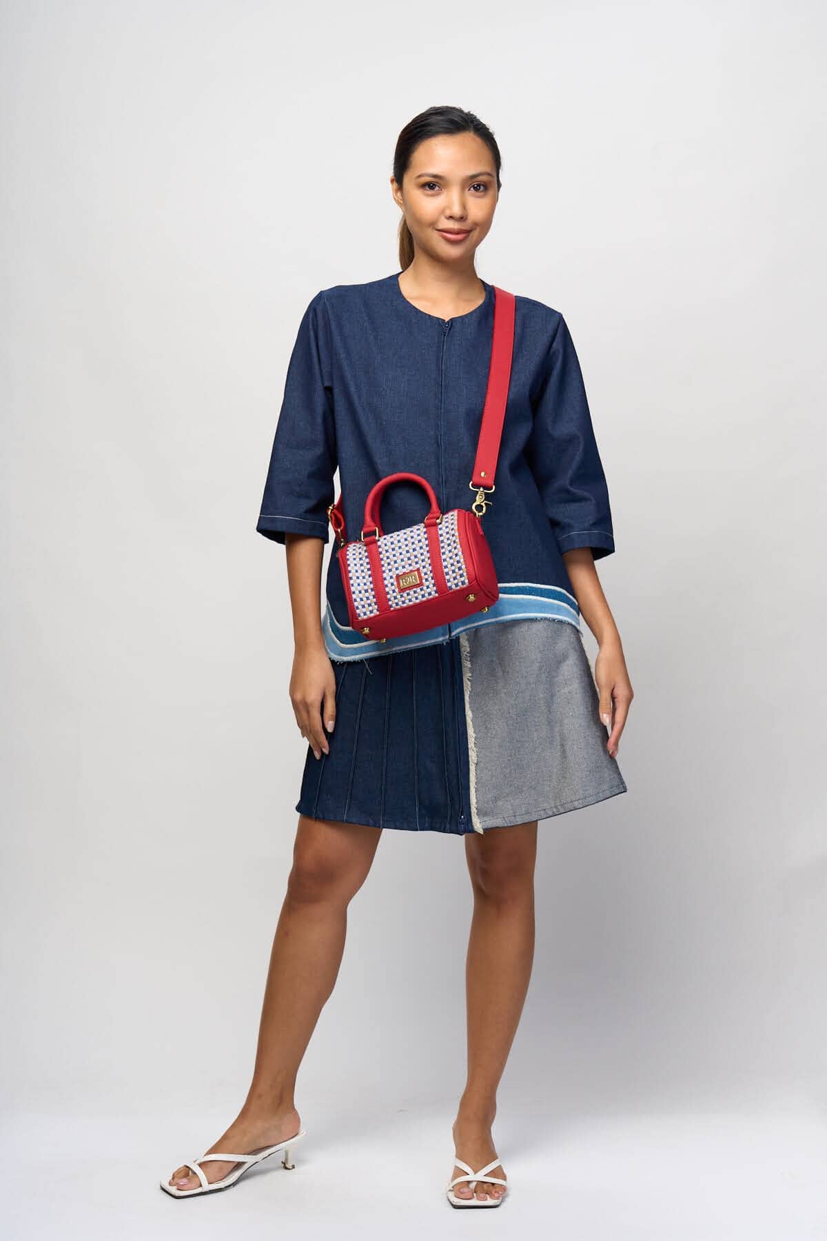 [Ready Today] Boston Mini Bag Seaside Gingham Fashion Rags2Riches