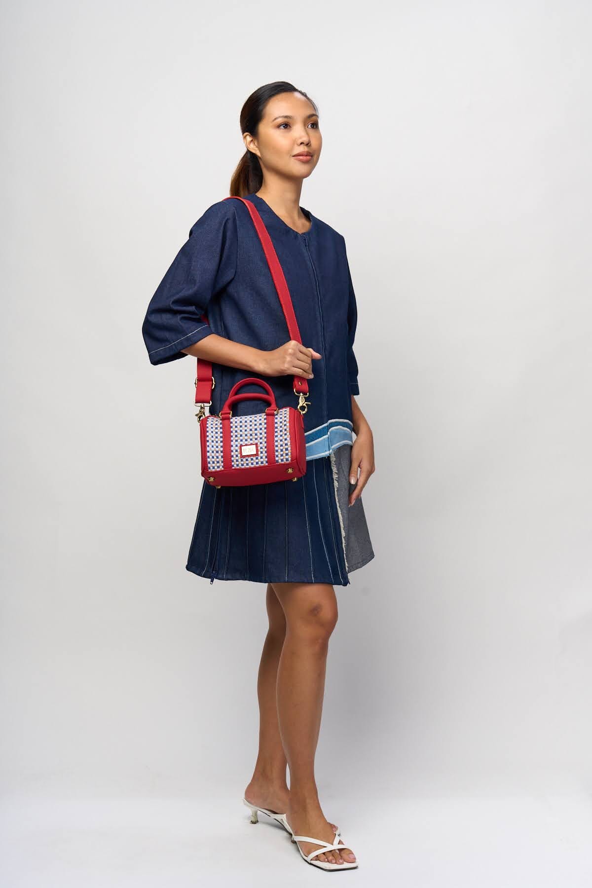 [Ready Today] Boston Mini Bag Seaside Gingham Fashion Rags2Riches