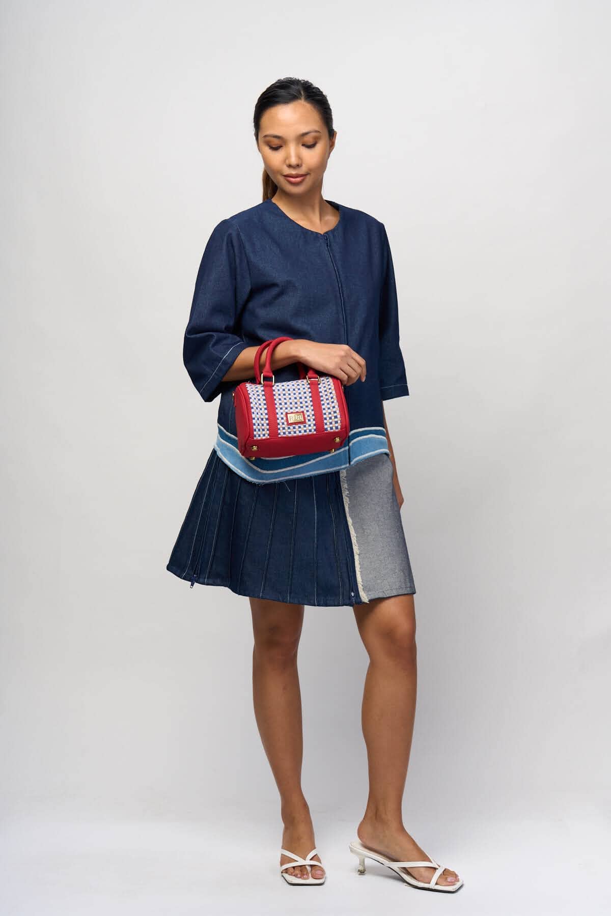 [Ready Today] Boston Mini Bag Seaside Gingham Fashion Rags2Riches