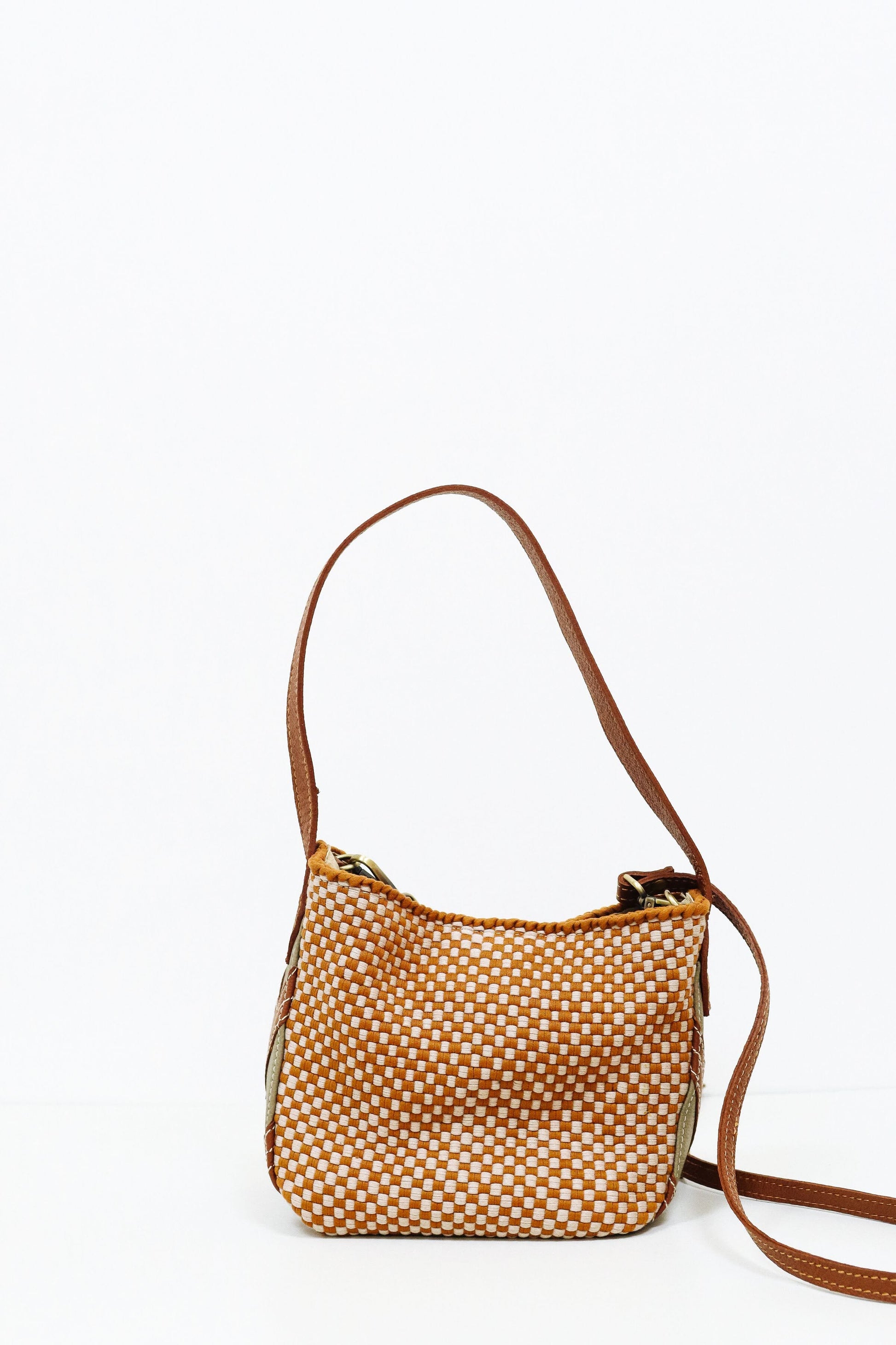 Buslo Micro Medley Leather Patchwork Tan