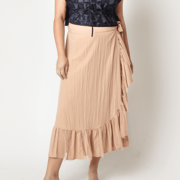 [Ready Today] Multi-Way Wrap Skirt Tan