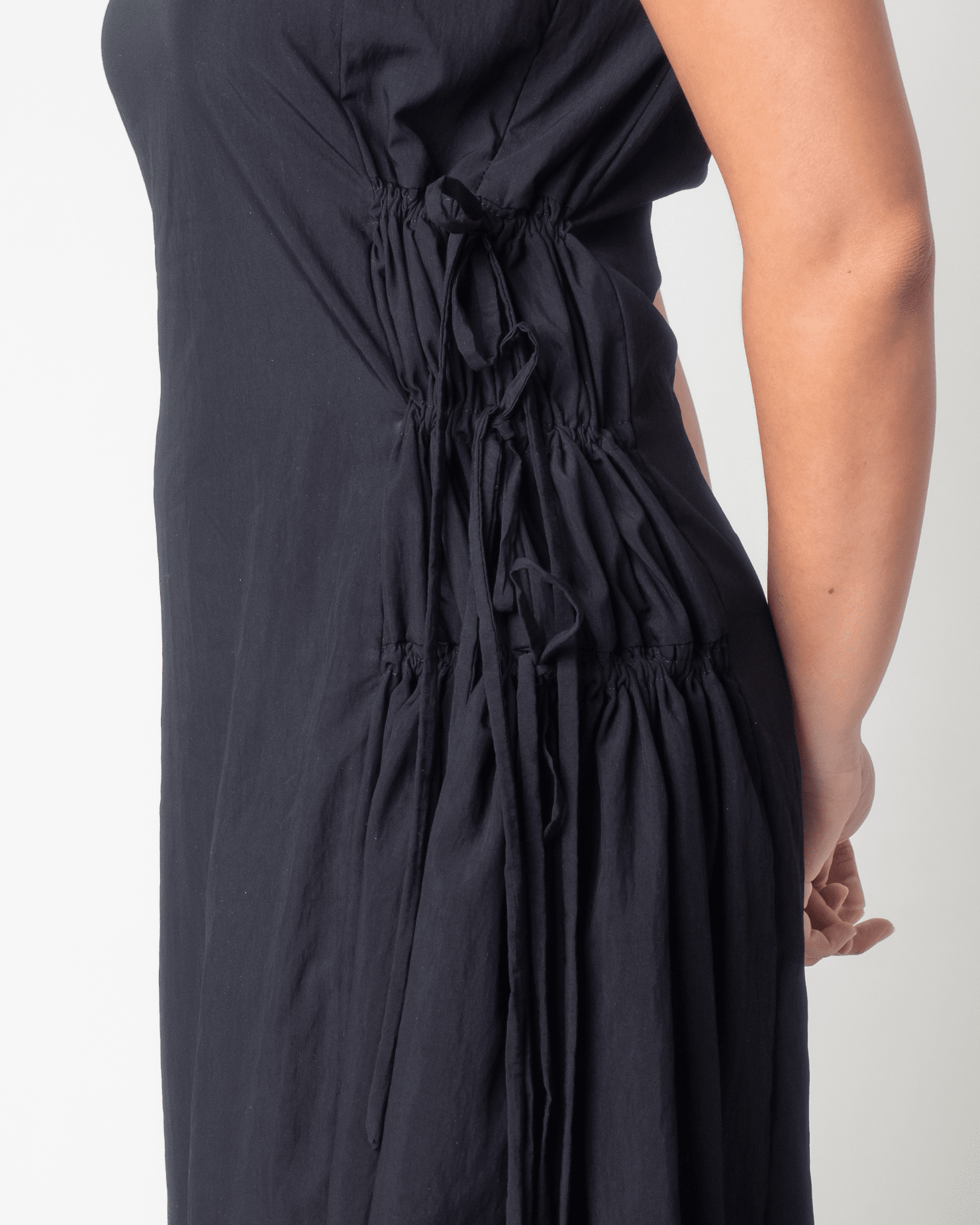 [Ready Today] Drawstring Dress Black Fashion Rags2Riches