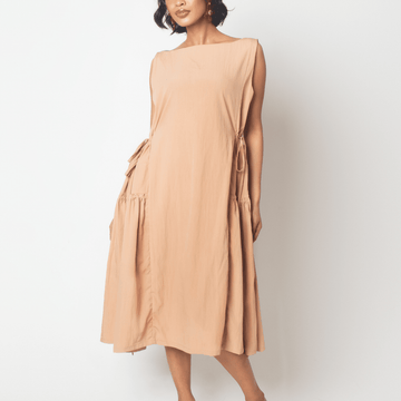 [Ready Today] Drawstring Dress Sand