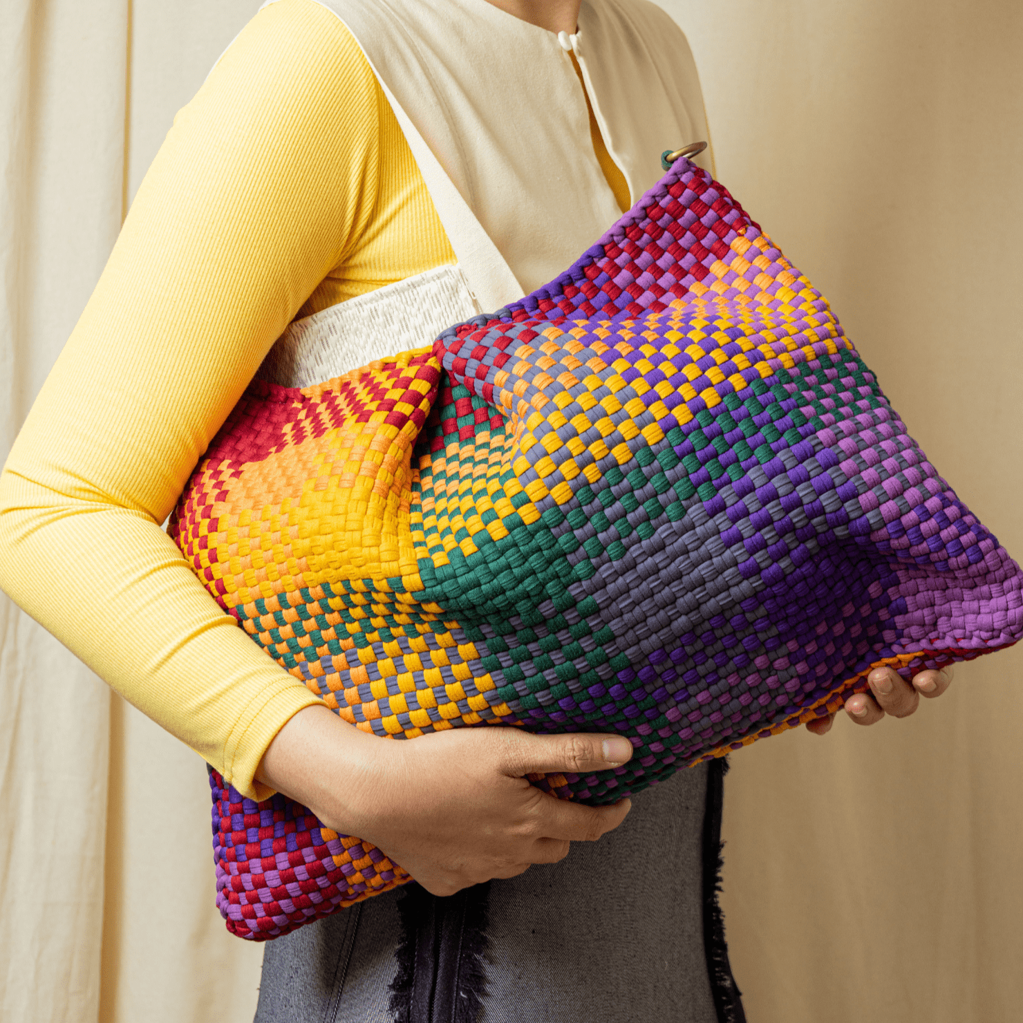 [Ready Today] Fortune Cookie Hobo Blocks Rainbow Fashion Rags2Riches