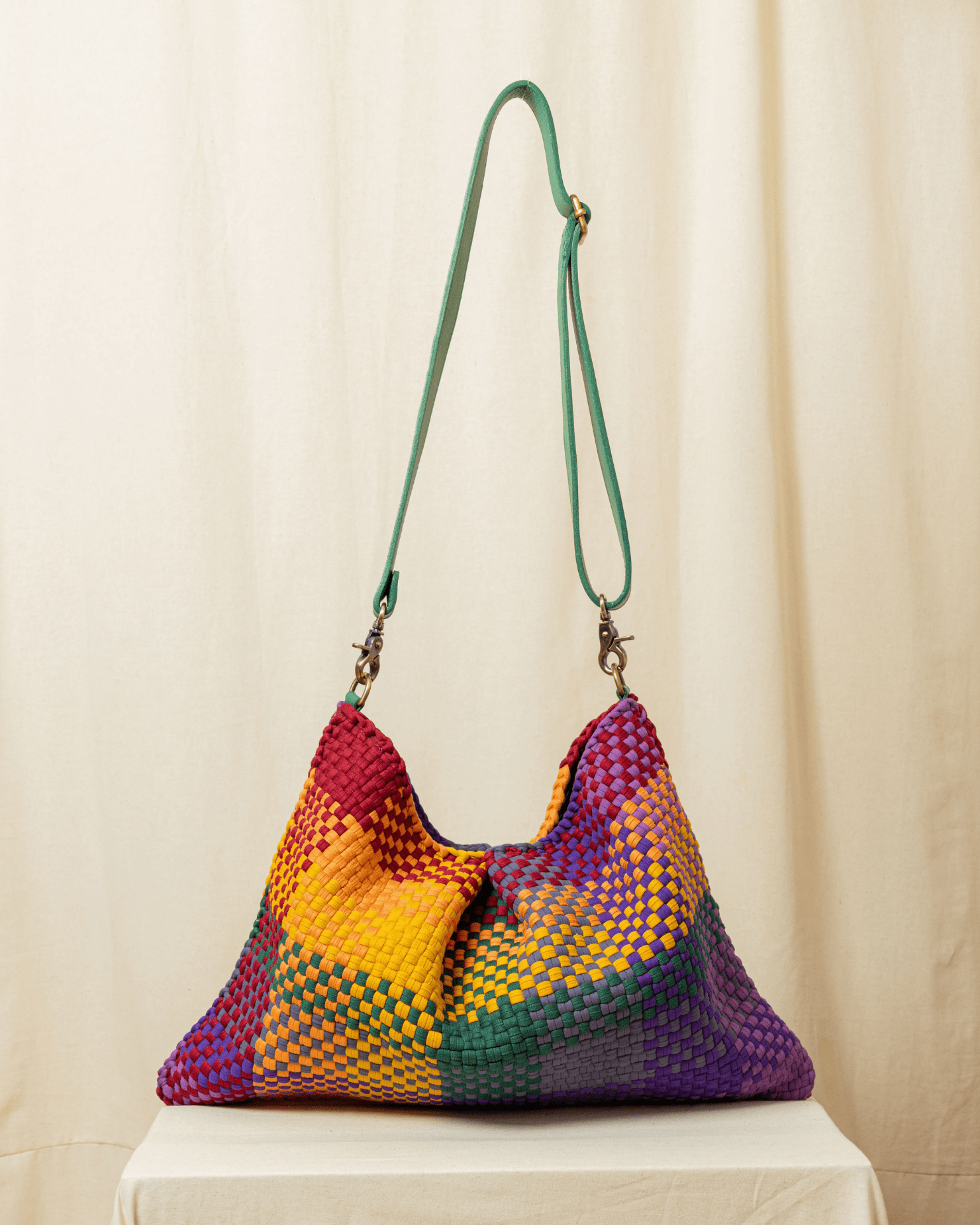 [Ready Today] Fortune Cookie Hobo Blocks Rainbow Fashion Rags2Riches