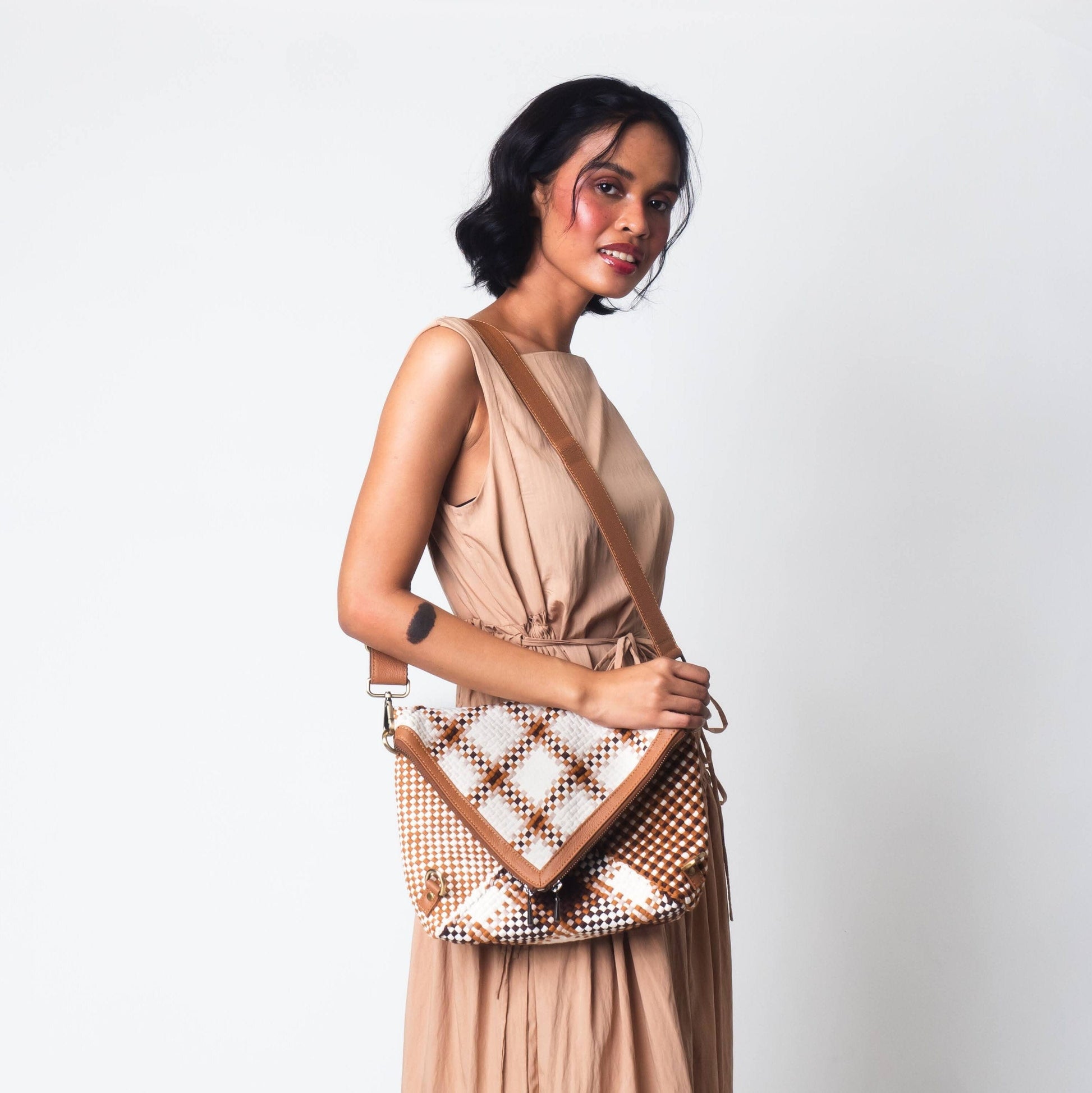 [Ready Today] Ifugao Convertible Backpack Tan Fashion Rags2Riches