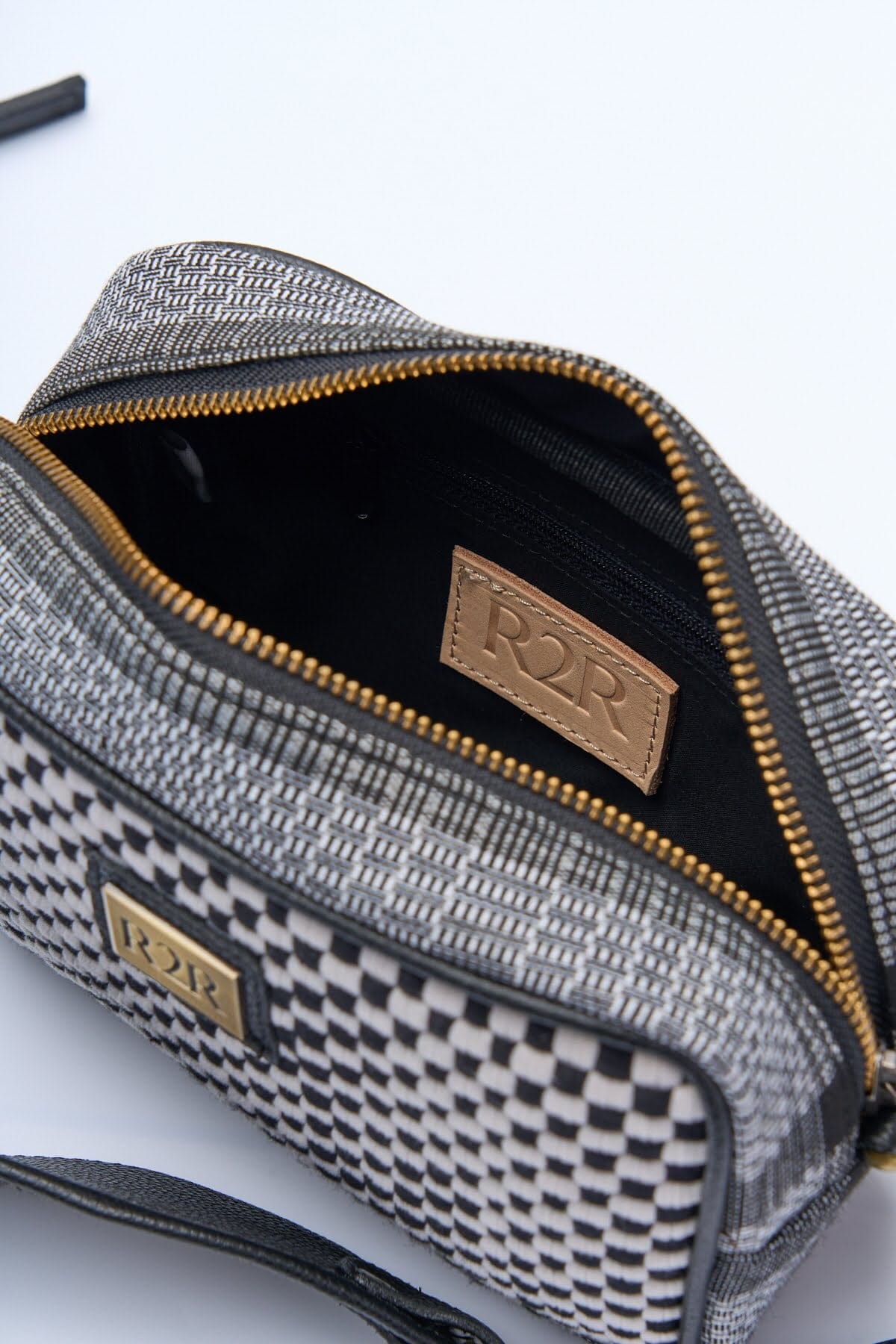 [Ready Today] Kamara Crossbody Black & Beige Checkerboard Fashion Rags2Riches