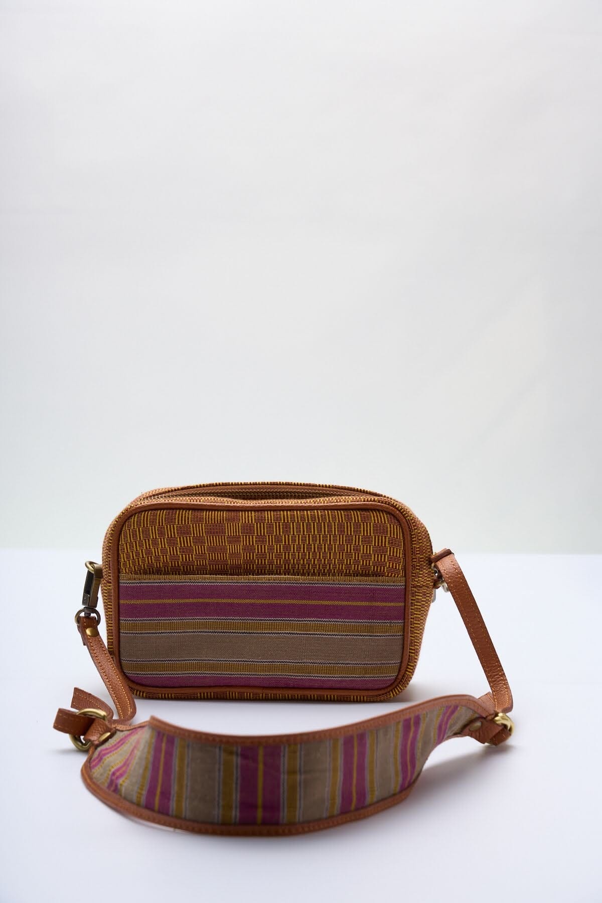 [Ready Today] Kamara Crossbody Tan & Beige Checkerboard Fashion Rags2Riches