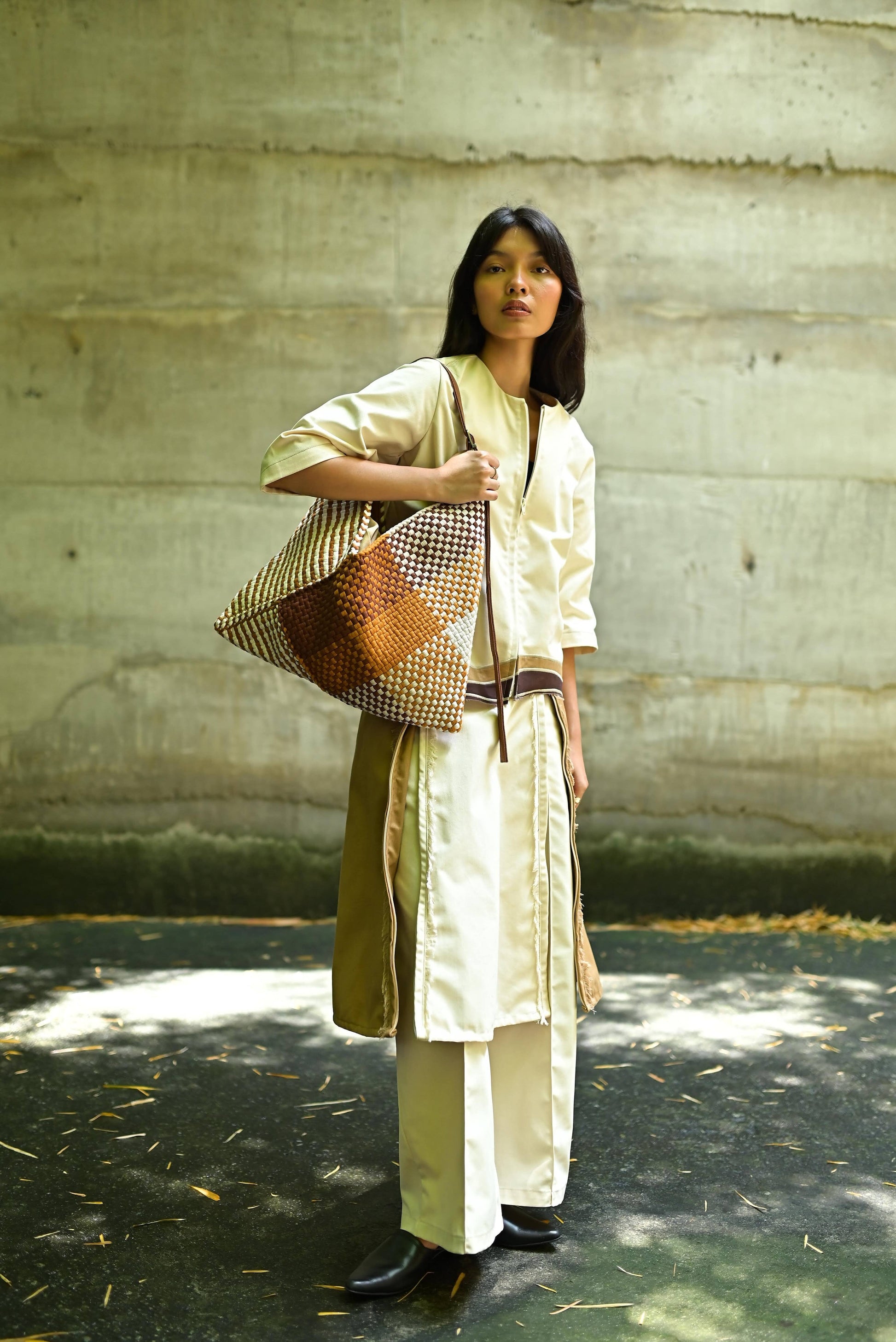 [Ready Today] Pusô Hobo Sunrise Blocks & Stripes Fashion Rags2Riches