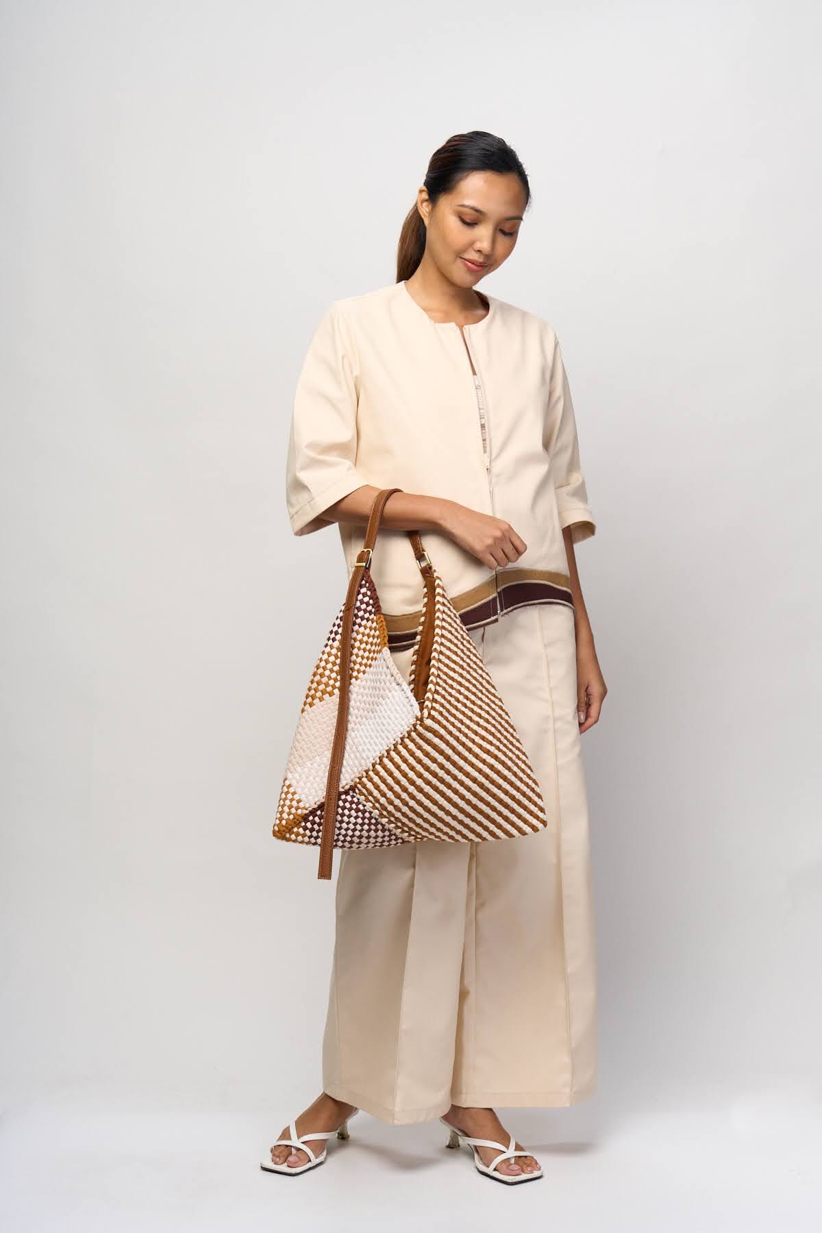 [Ready Today] Pusô Hobo Sunrise Blocks & Stripes Fashion Rags2Riches