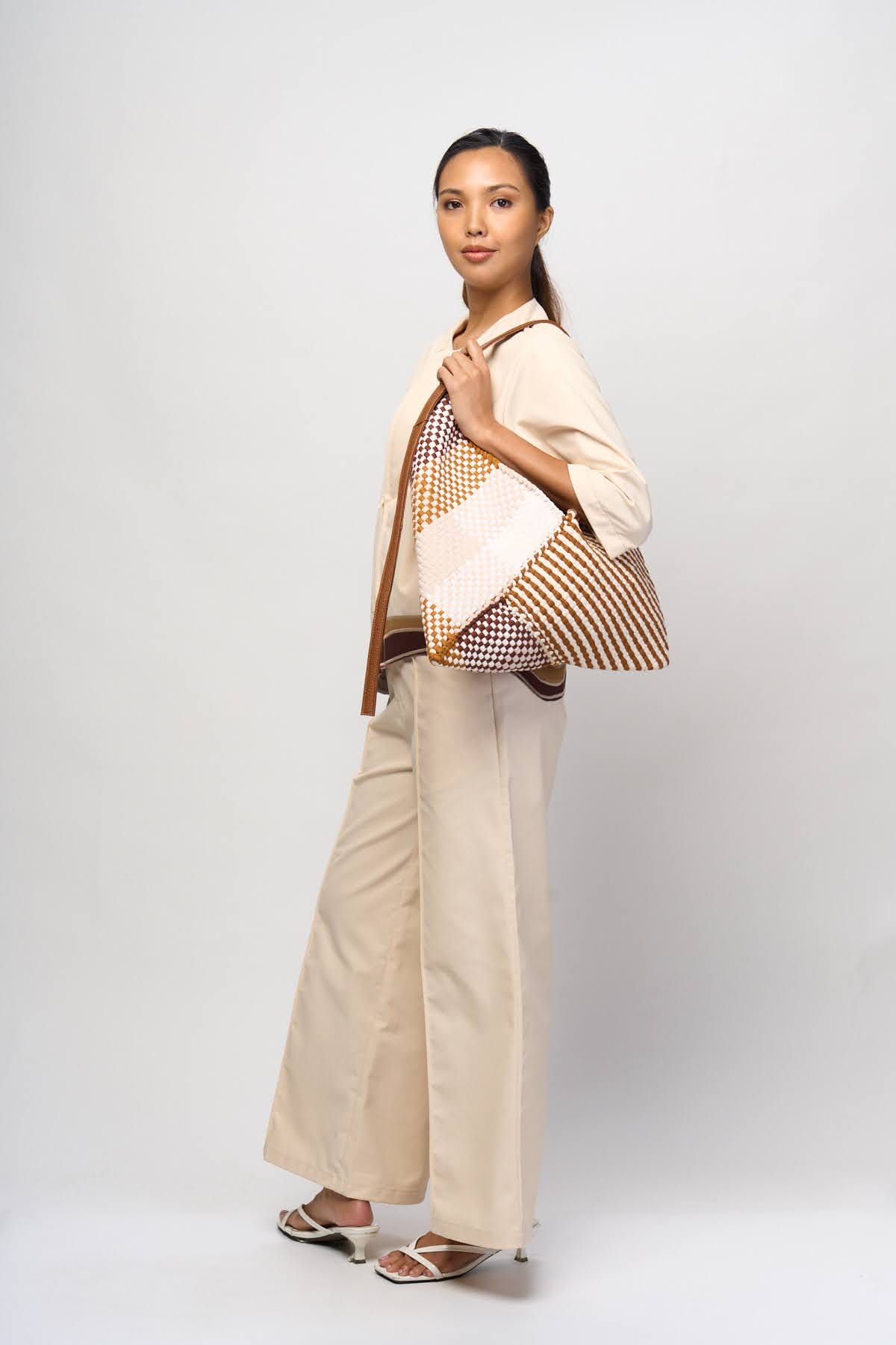 [Ready Today] Pusô Hobo Sunrise Blocks & Stripes Fashion Rags2Riches