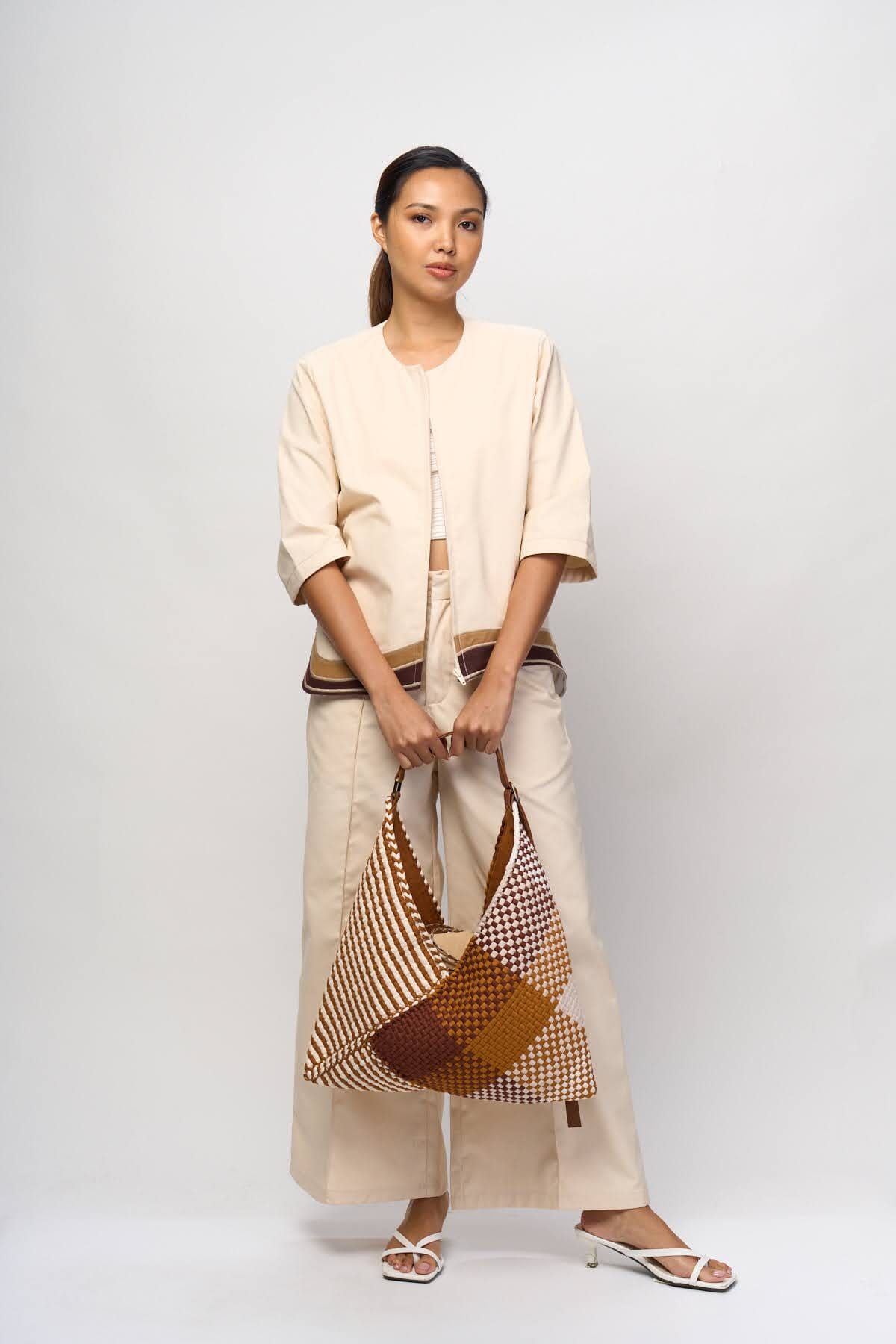 [Ready Today] Pusô Hobo Sunrise Blocks & Stripes Fashion Rags2Riches