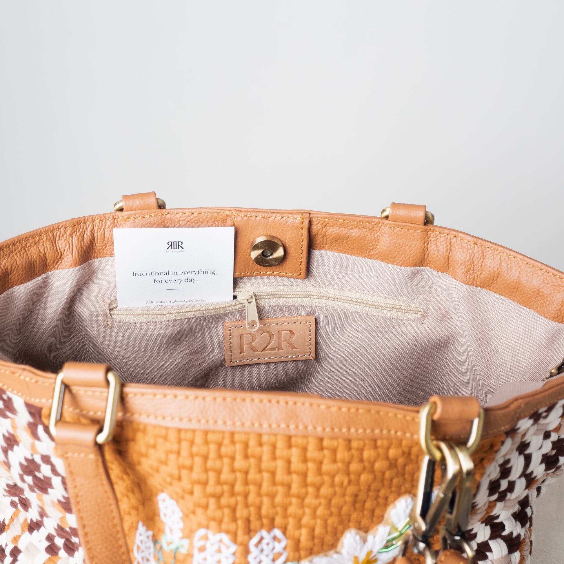 [Ready Today] Sampaguita Tote Tan Fashion Rags2Riches