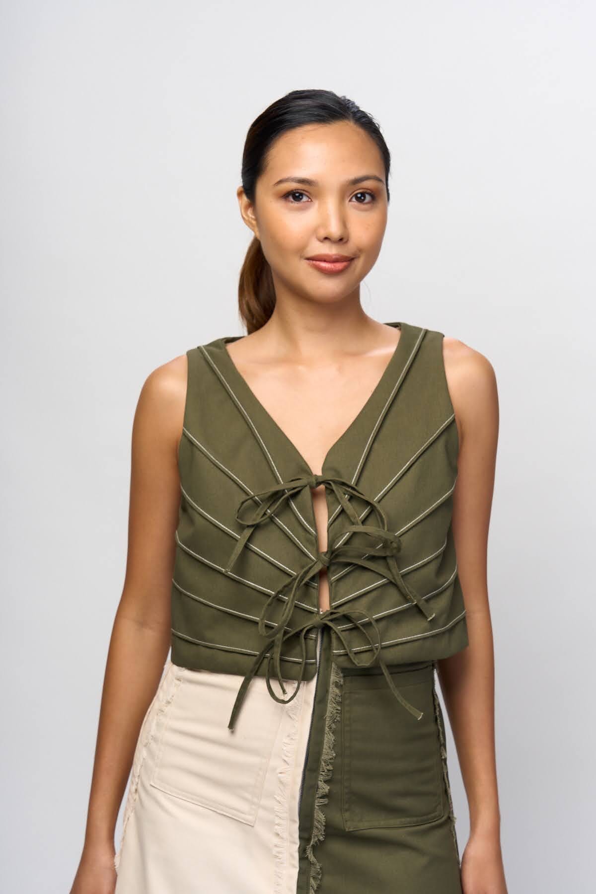 [Ready Today] Sinag 4-Way Vest Fatigue Fashion R2R On Repeat