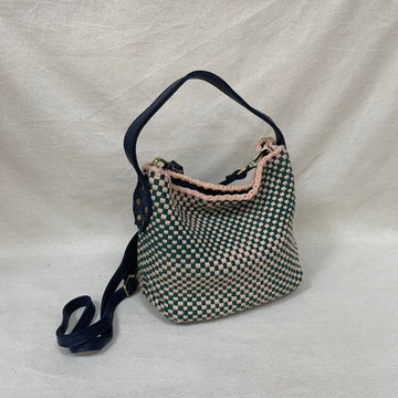 [SAMPLE] Buslo Micro Checkerboard Emerald & Blush Fashion Rags2Riches