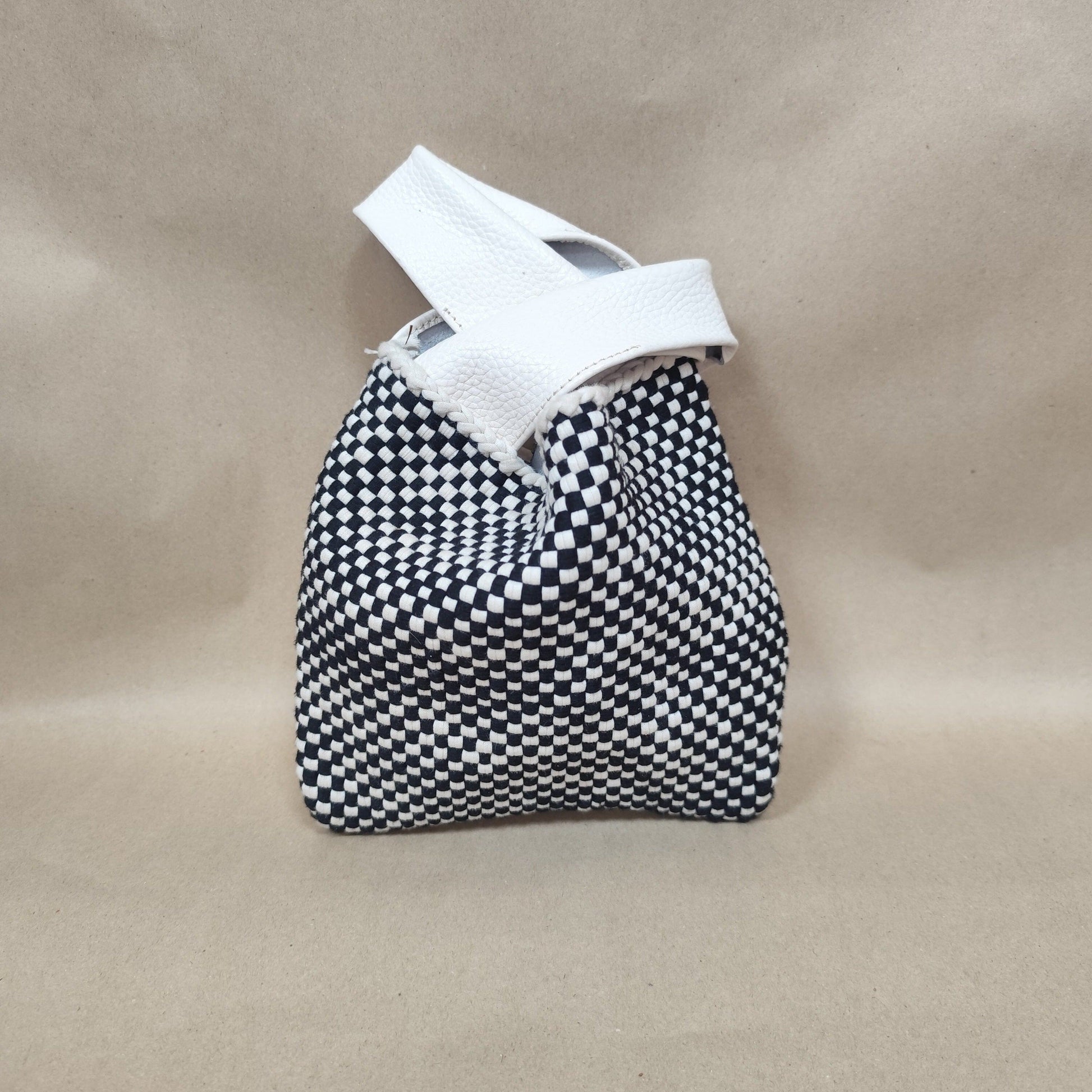 [SAMPLE] Loop Bag Checkered with Leather Fashion Rags2Riches