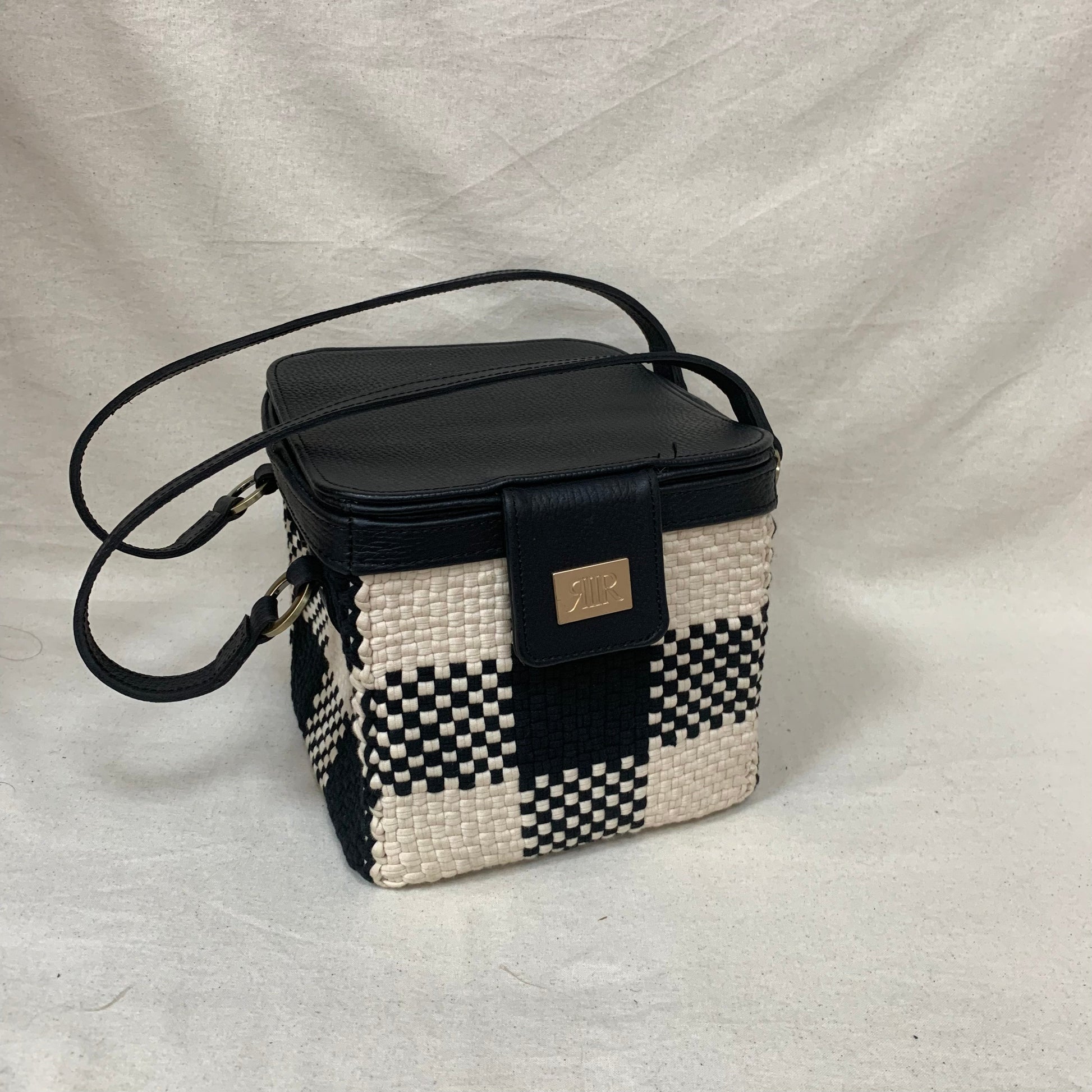 [SAMPLE] Rubiks Bag Black & Beige Fashion Rags2Riches