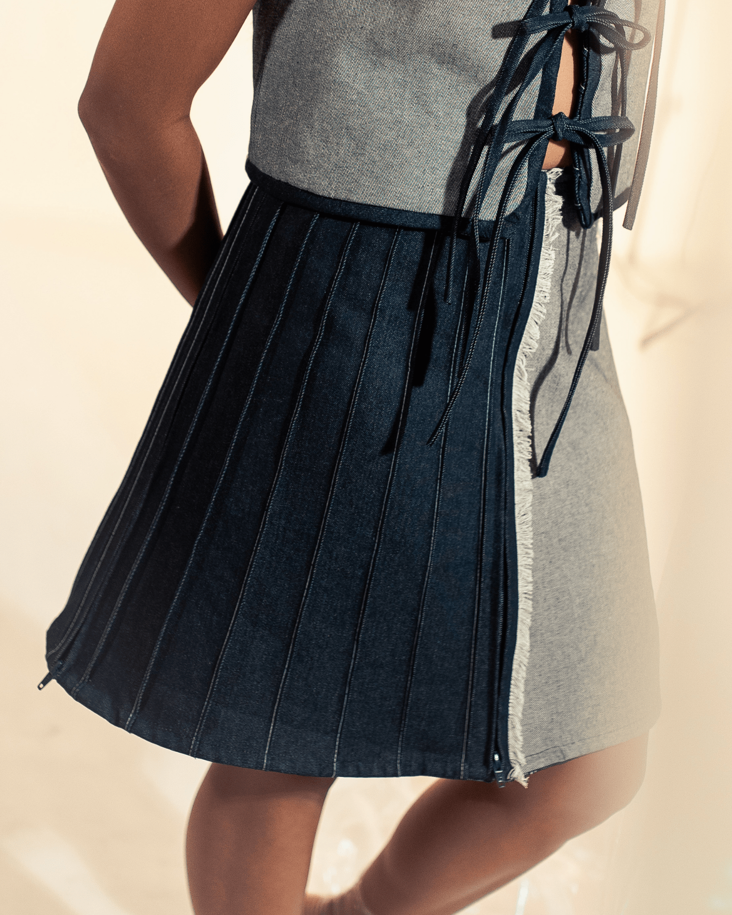 Sinag 4-Way Mini Skirt Denim Fashion R2R On Repeat