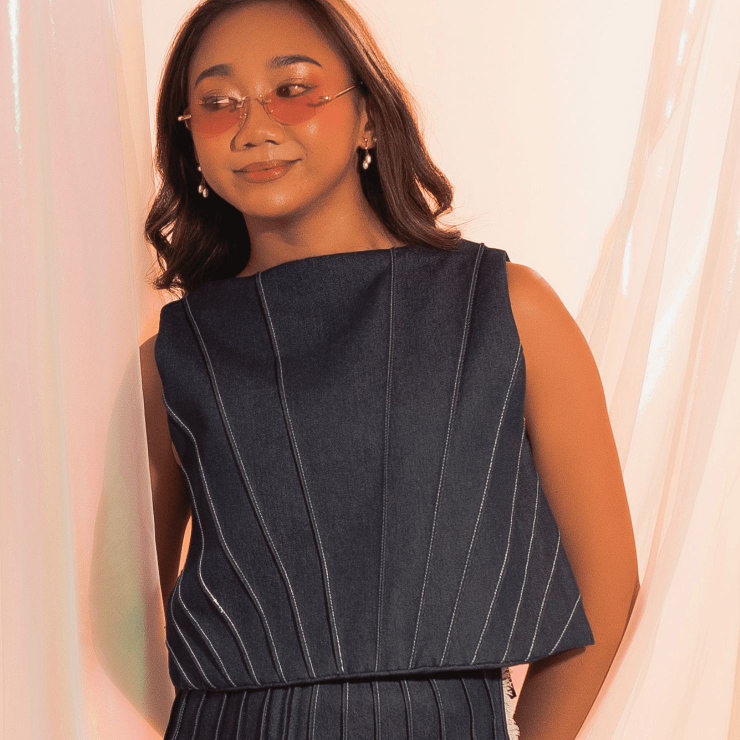 Sinag 4-Way Vest Denim Fashion R2R On Repeat