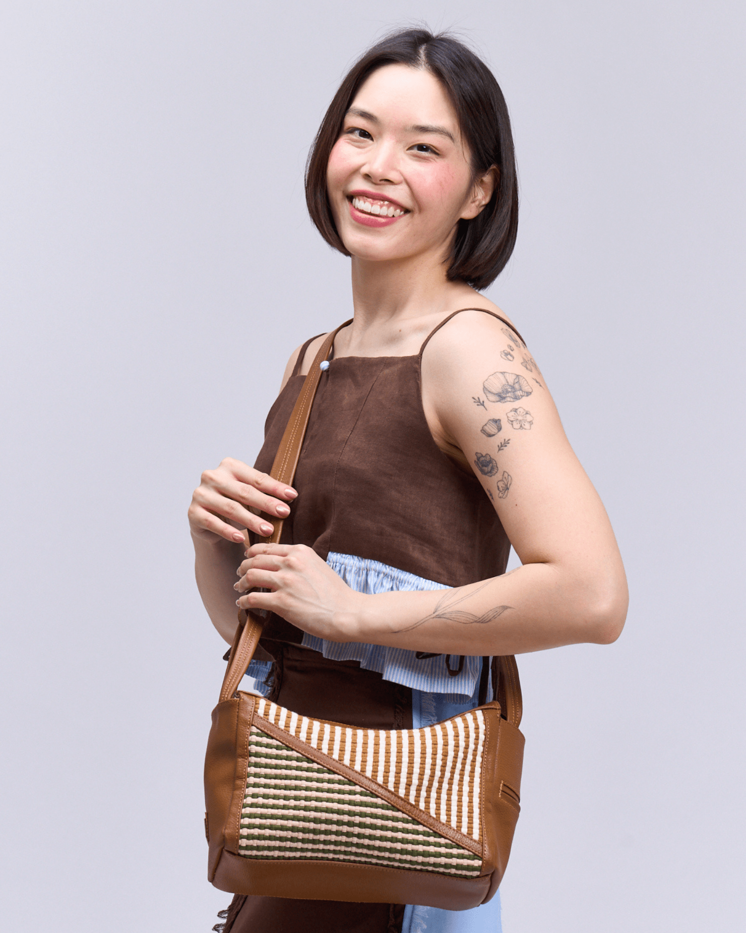 Swing Bag Tan Fashion Rags2Riches