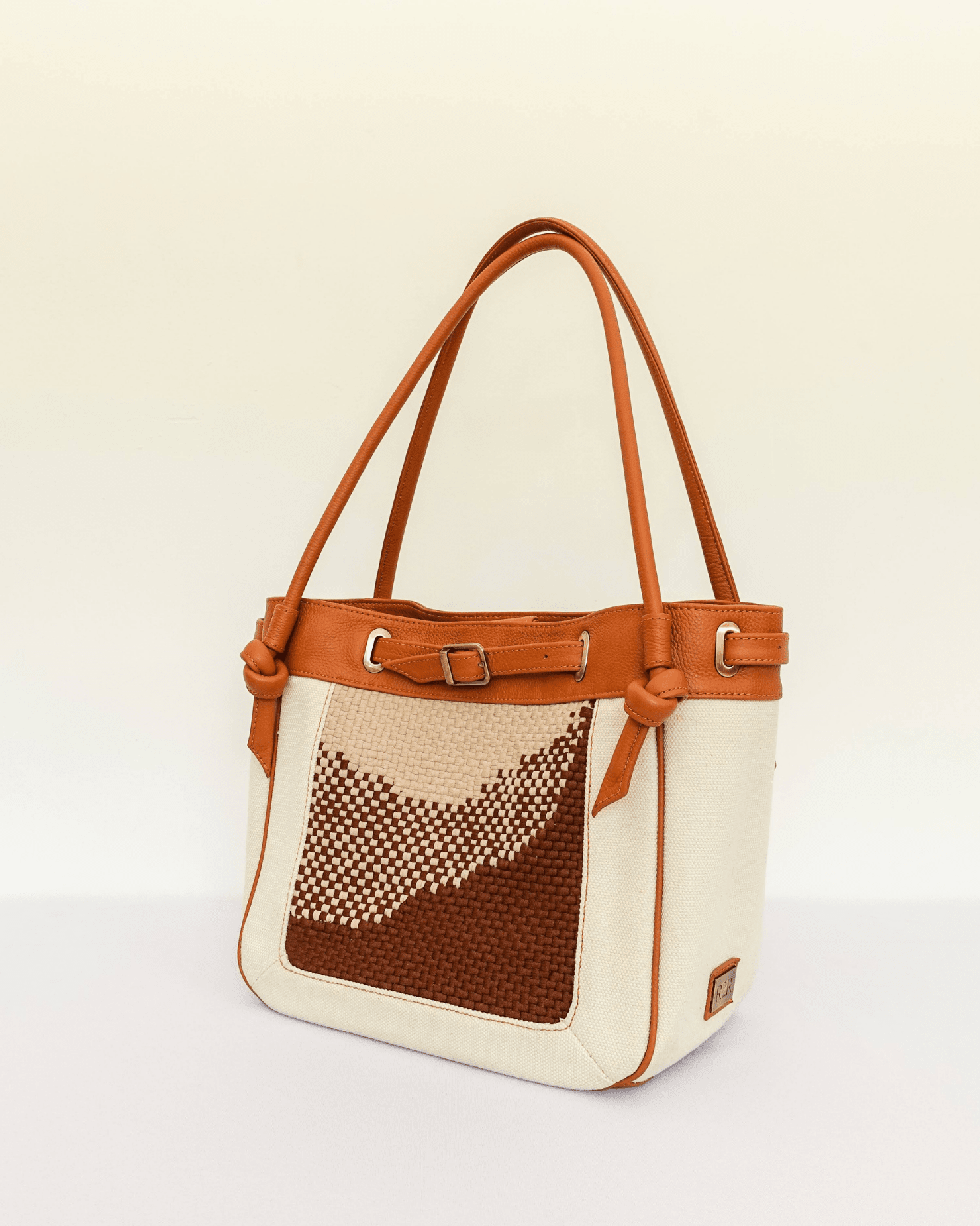 Wave Tote Tan Fashion Rags2Riches