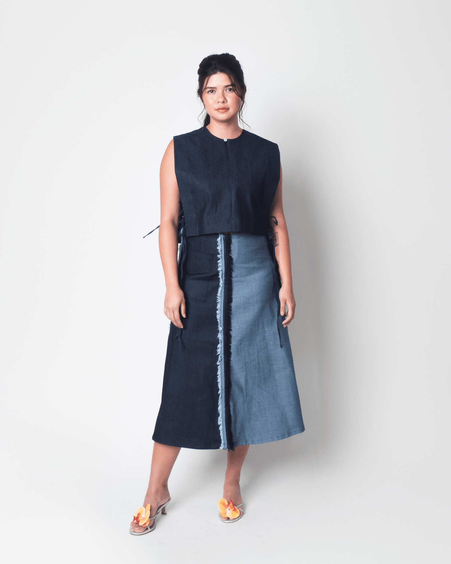 Woven Bib Denim Fashion Rags2Riches