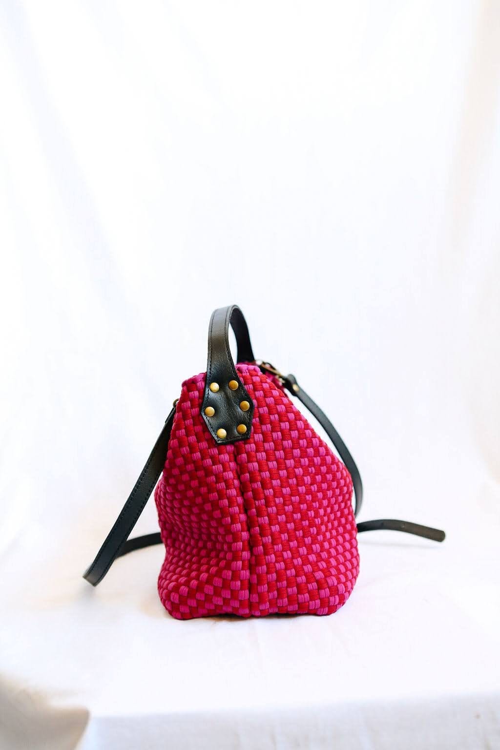 Buslo Mini Checkerboard Red & Fuchsia Fashion Rags2Riches