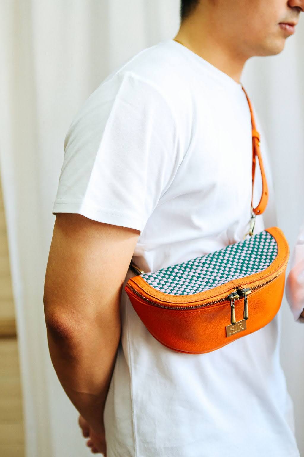 Orange and outlet black fanny pack