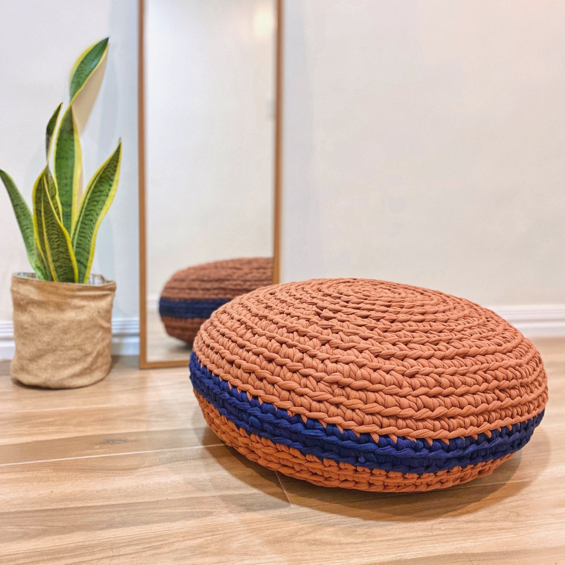 Round Pouf Home Rags2Riches