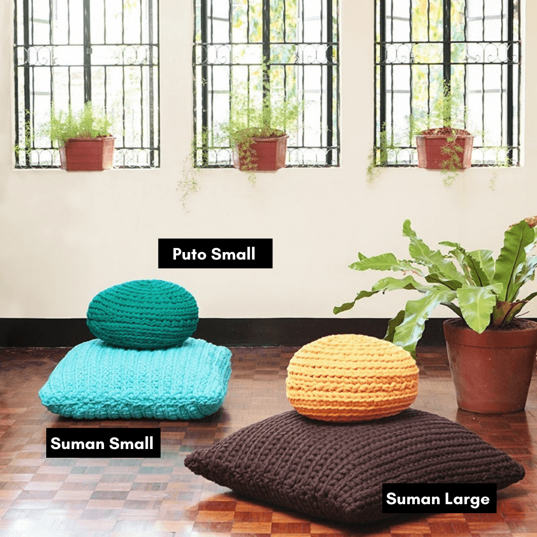 Suman Square Pouf Peppermint Home Rags2Riches