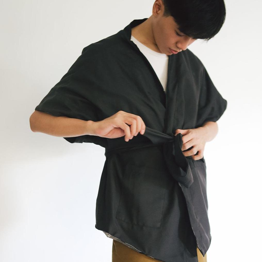 The Reversible Kimono Black Fashion Rags2Riches
