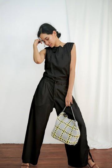 The Shirred Tunic Black Fashion Rags2Riches